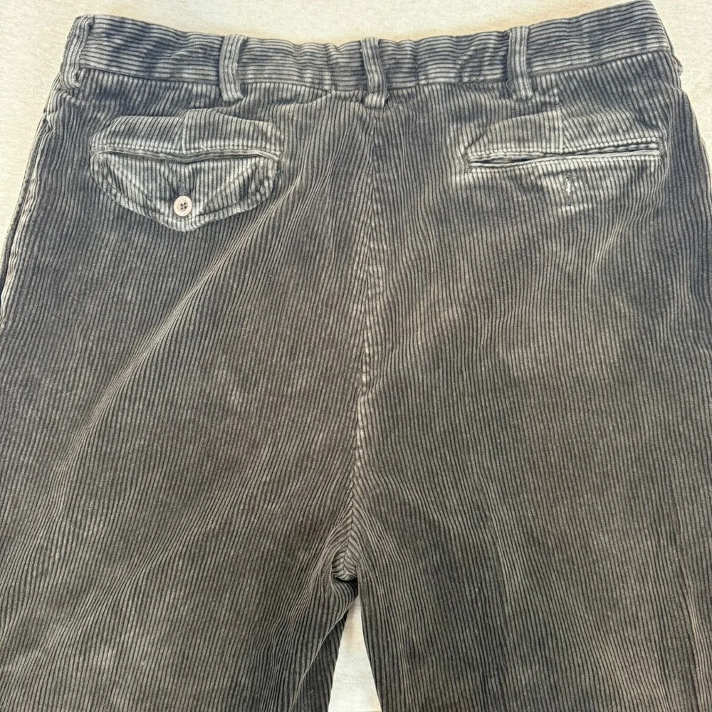 Vintage VTG Polo Ralph Lauren Andrew Corduroy Pleated Pants‎ Mens 35x30